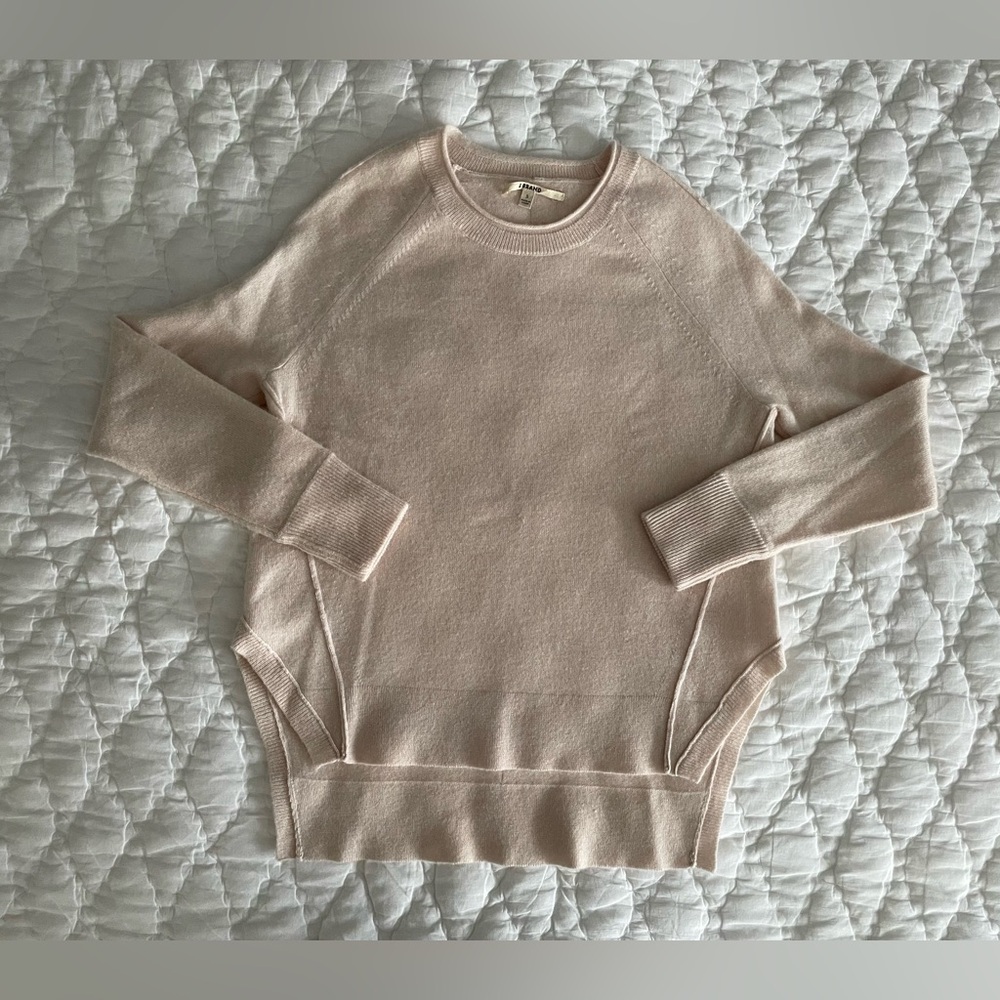 J Brand asymmetrical hem CASHMERE sweater Barneys NY Small